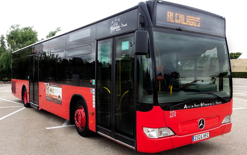 Autobús urbano de la ciudad de Alcalá de Henares