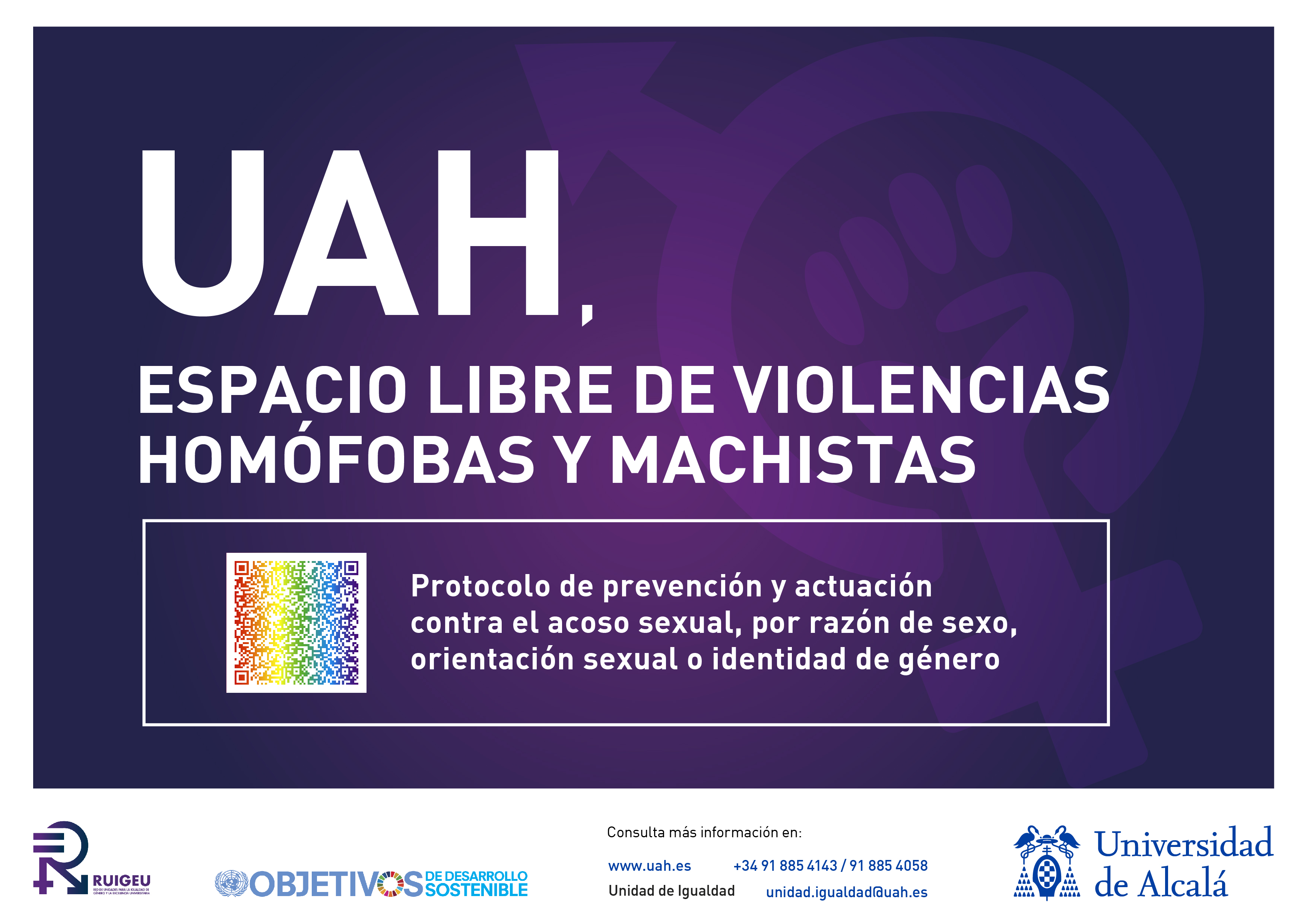 Guía de prevención y actuación frente al acoso sexual de la Unidad de Iguadad de la UAH 
