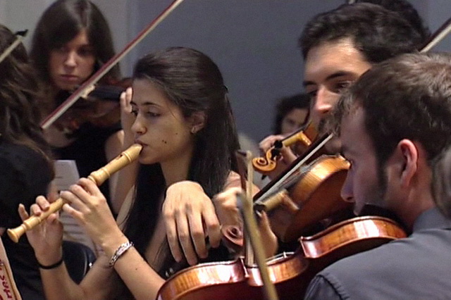 Concierto de violines y flauta en el Aula de Música de la UAH